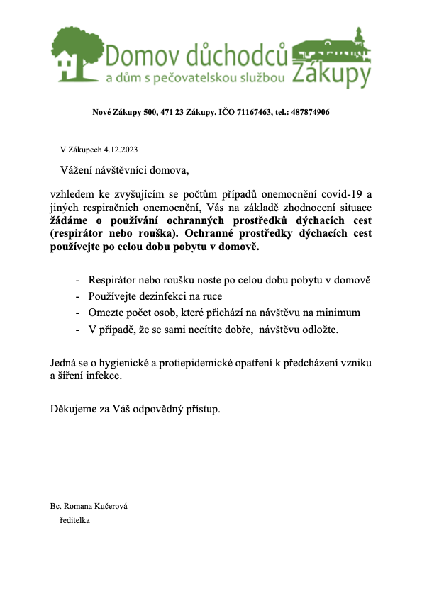 Oznámení